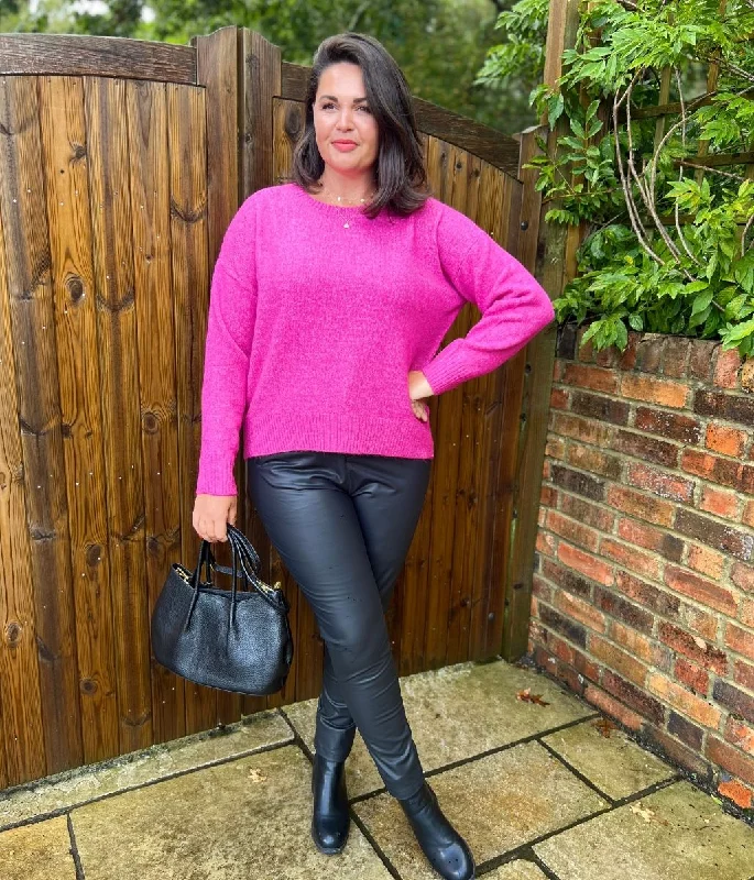 Holiday Discount Pink Crew Neck Classic Jumper