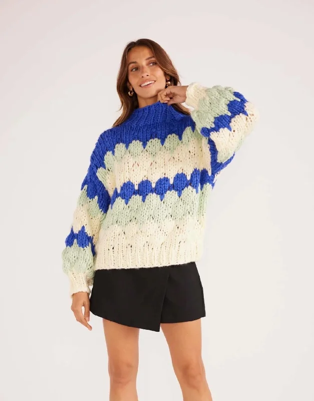 City Fashion MinkPink Margot Bobble Knit Jumper