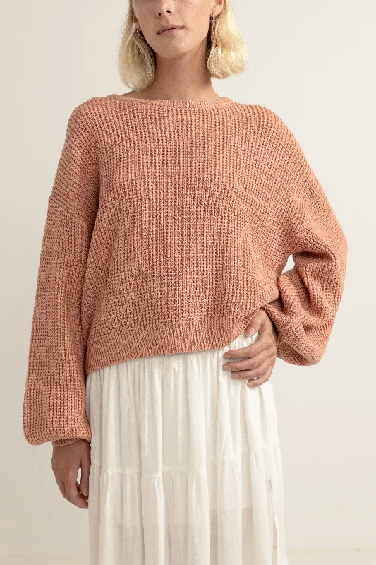 Versatile Outfits Classic Knit Jumper Rose