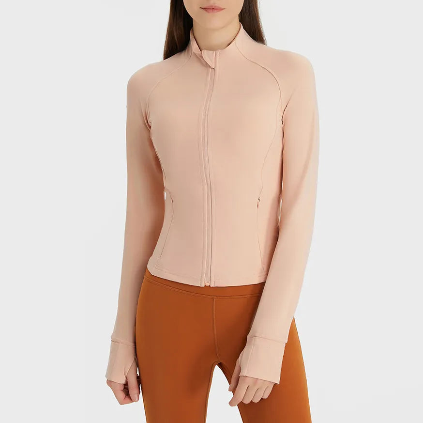 Trendy Online Boutiques SPARK Full Zip Up Yoga Top Running Jackets DQ211
