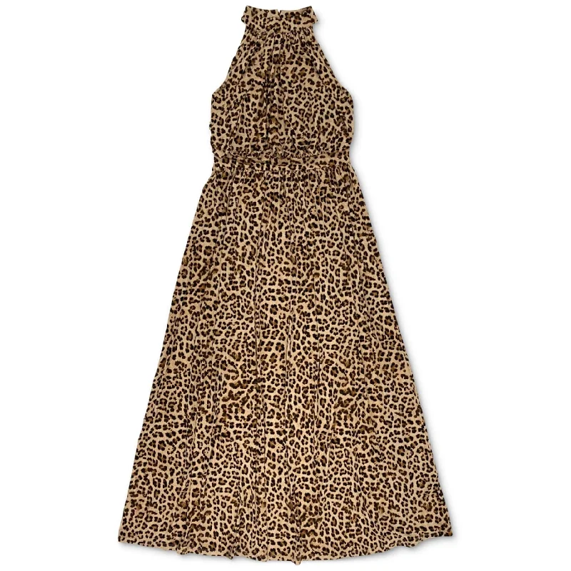 Sophisticated Women’s Fashion I-N-C Womens Cheetah Print Maxi Dress