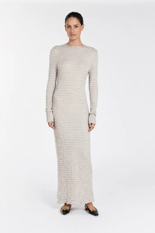 Flash Sale Or Flash Sales HENDRICK CHALK KNIT MAXI DRESS