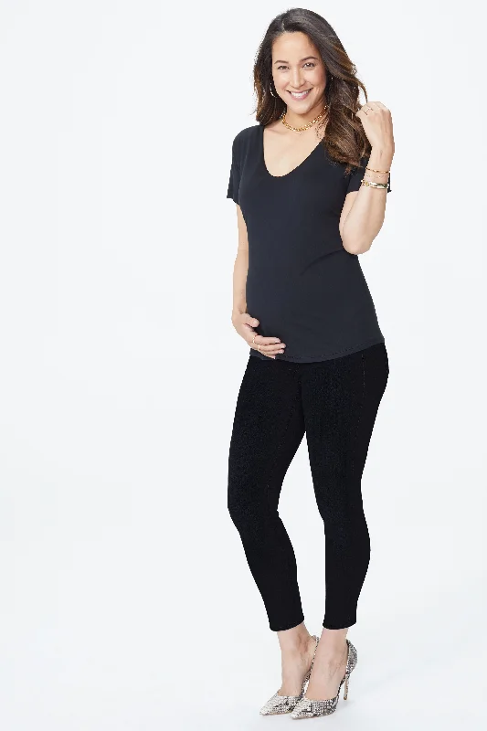 Outfits For Women Ami Skinny Ankle Maternity Jeans - Black