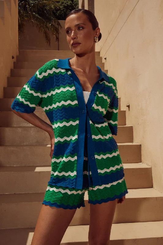 Bold and Elegant Women’s Fashion CAM SHIRT - GREEN