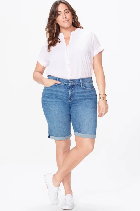 Clothing Store Briella 11 Inch Denim Shorts In Plus Size - Heyburn Wash