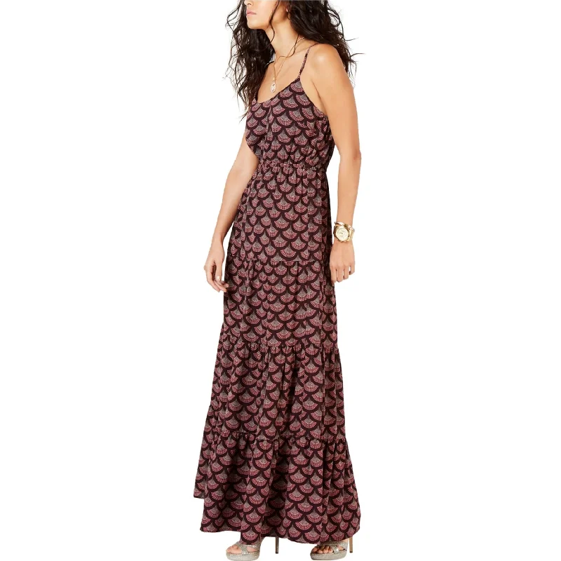 Rocker Chic Fashion Michael Kors Womens Chandelier Maxi Dress, Purple, Small