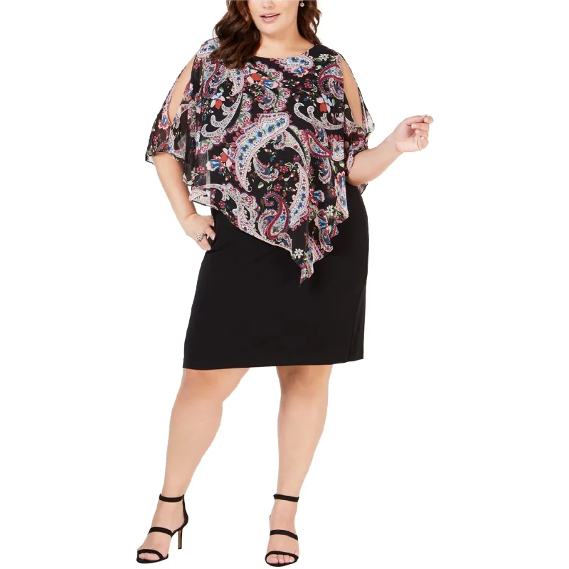Elegant Women’s Clothing Connected Apparel Womens Paisley Chiffon Midi Dress, Multicoloured, 20W Elegant Women’s Clothing Connected Apparel Womens Paisley Chiffon Midi Dress, Multicoloured, 20W
