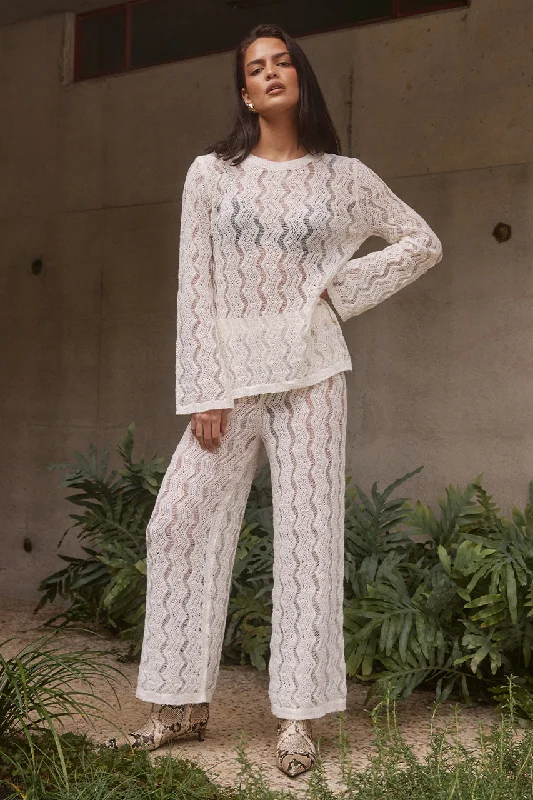 Bold Prints Casual Chic SAMARA TOP - CREAM