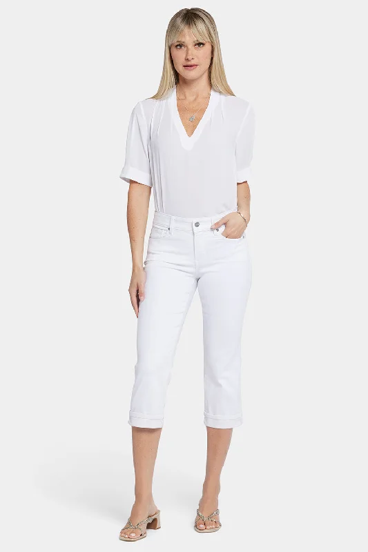 Best Clearance Sales Right Now Marilyn Straight Crop Jeans - Optic White