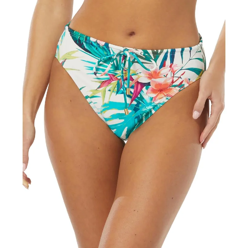 Save Big Womens Printed High-Leg Swim Bottom Separates