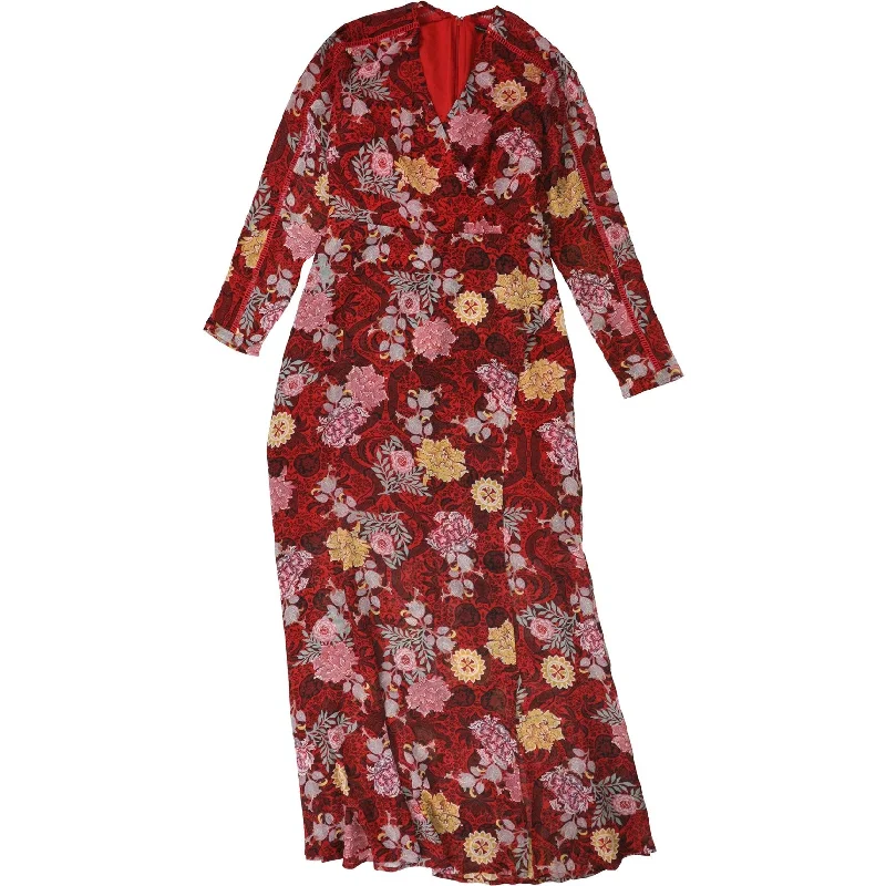 Elegant Women’s Clothing Online GUESS Womens Elysian Maxi Dress, Red, 2