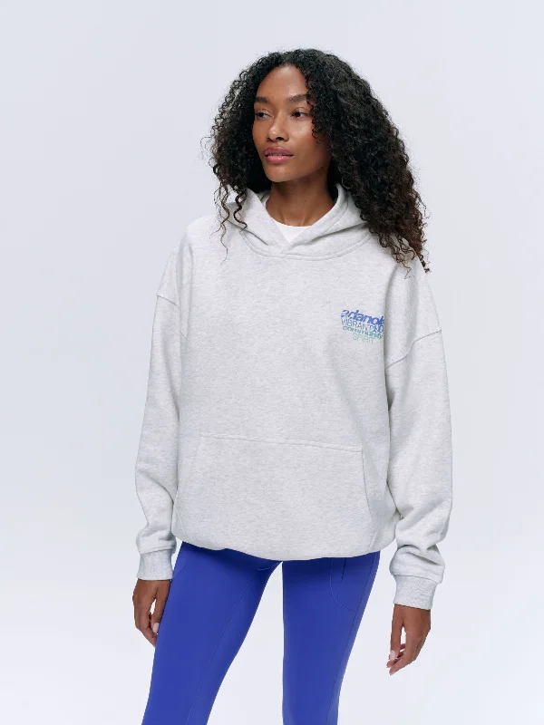 Exclusive Designer Collection Community Spirit Oversized Hoodie - Light Grey Melange