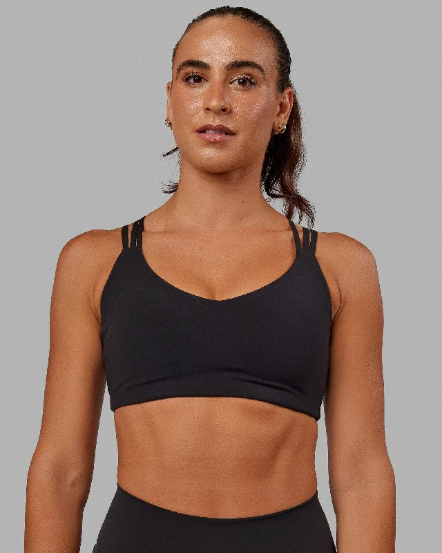 Chic & Cozy Apparel Push The Limit Sports Bra - Black