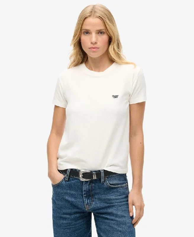 High End Fashion Essential Logo Fitted Tee | Off White