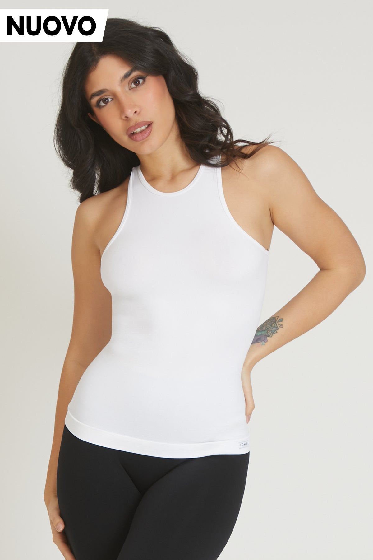 Flash Discount Canotta Americana Fgm04 Bianco