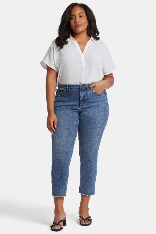 Women Online Clothing Boutiques Sheri Slim Ankle Jeans In Plus Size - Rockie