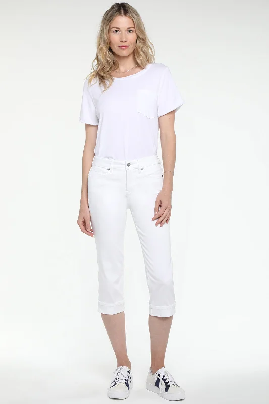 Clothing For Women Marilyn Straight Crop Jeans In Petite - Optic White