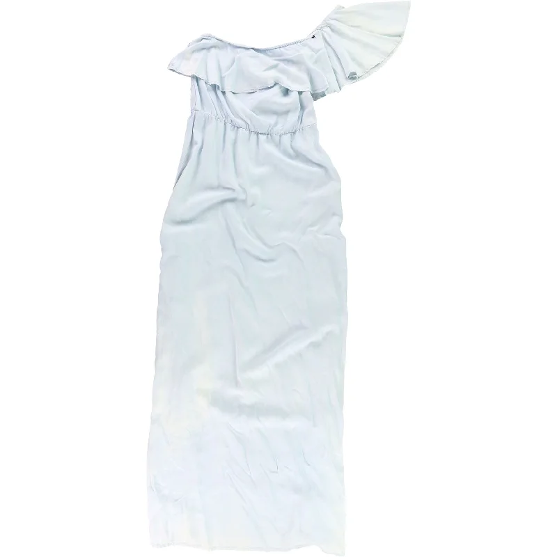 Fashion-forward Women’s Wear GUESS Womens One Shoulder Maxi Dress, Blue, Large