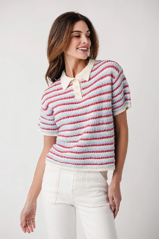 Clothes For Sale Wishlist MultiColor Striped Polo Sweater