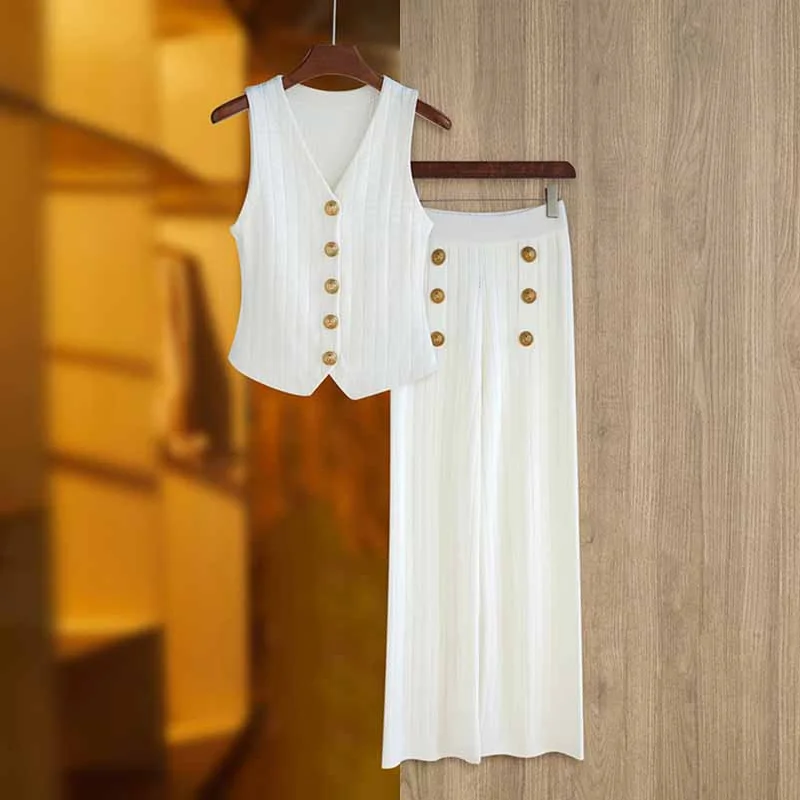 White Suit ( Vest+Pants)