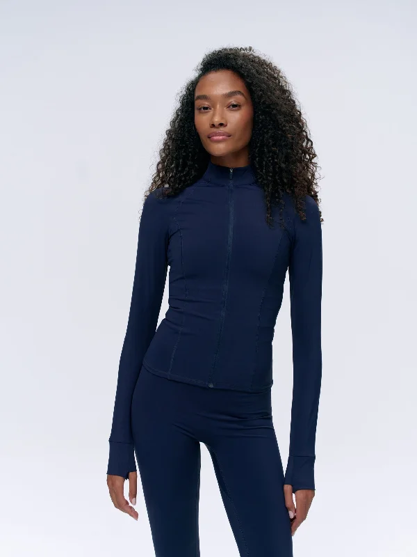 Unbeatable Prices Ultimate Long Sleeve Zip Up Top - Navy Blue