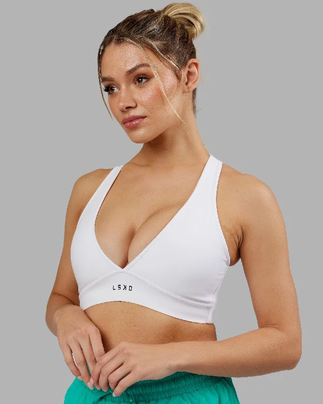 Hot Trends Stamina Sports Bra - White