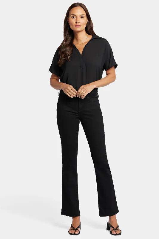 Sale Clearance Barbara Bootcut Jeans In Short Inseam - Black