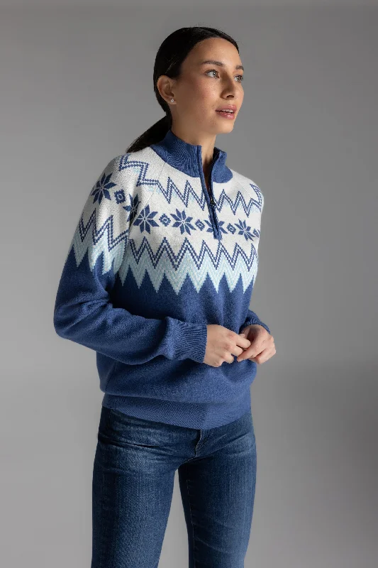 Trend Forward Women's Wear SnowCuddle Apres-Ski Mock Sweater