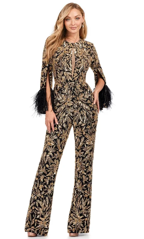 Women Wear Boutique Ashley Lauren 11394 - Beaded Jumpsuit