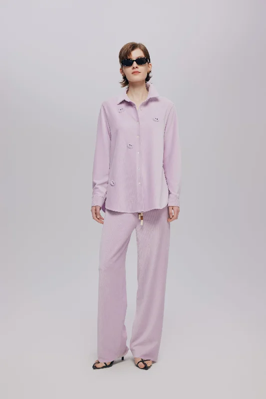 Fashion-forward Women’s Clothing Taro Knit Shirt Set-Pants