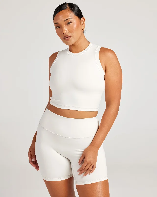 Stylish Savings Aura Ringer Tank - Vanilla Latte