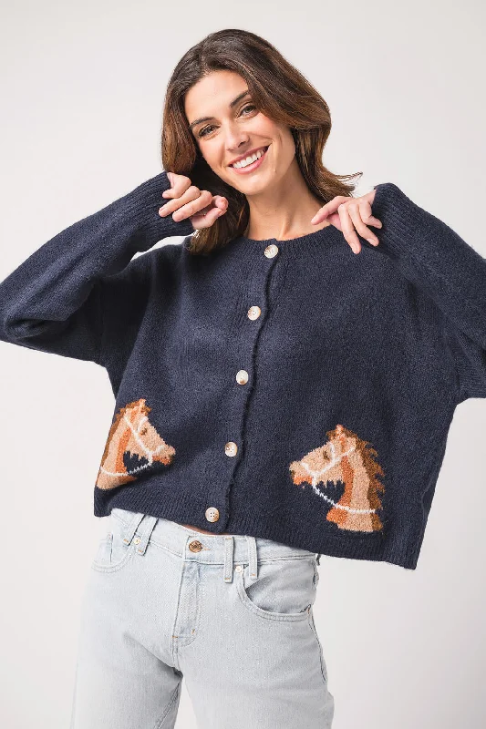 Women’s Fashion Clothing Cherry Cloth Equestrian Dream Cardigan
