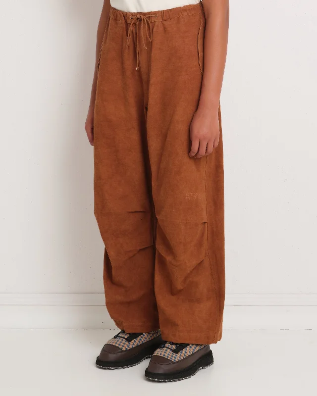 Trendy Boutiques Online Paco Pants - Bark Brown Slub