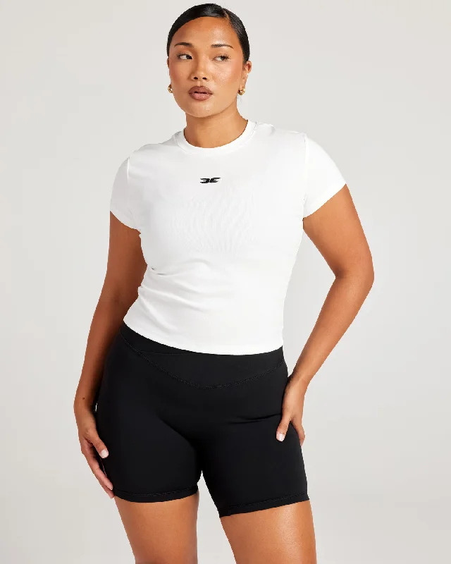 Casual Chic EE Baby Tee - White