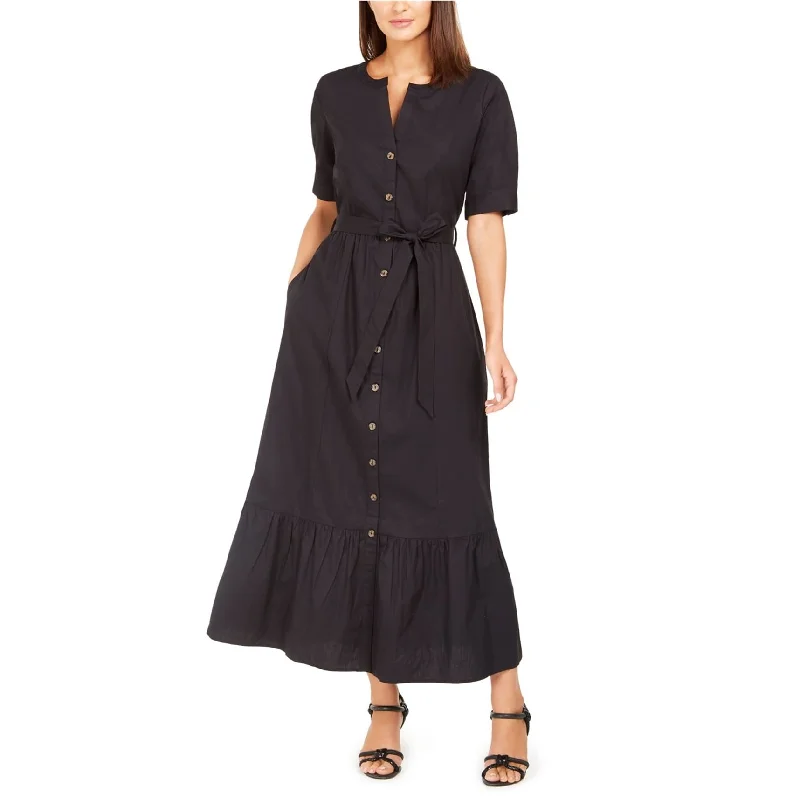Women’s Activewear for Exercise and Sports Calvin Klein Womens Belted Maxi Dress, Black, 2 Women’s Activewear for Exercise and Sports Calvin Klein Womens Belted Maxi Dress, Black, 2