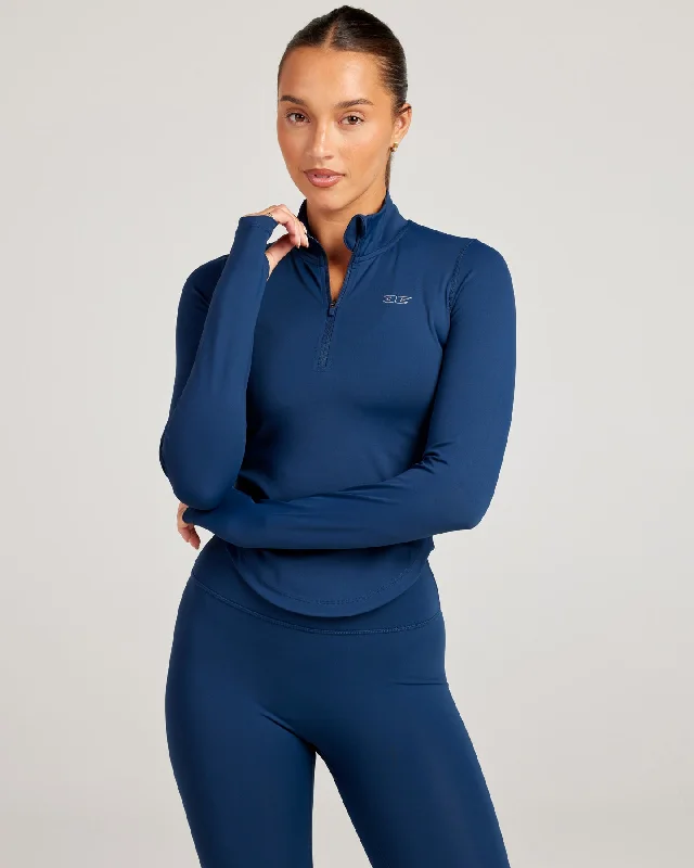 Best Sellers ProForm Curved 1/4 Zip - Navy