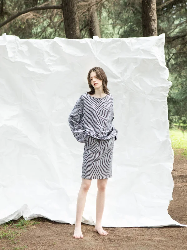 Fashionable Casual Tops Double Knit Wool pants