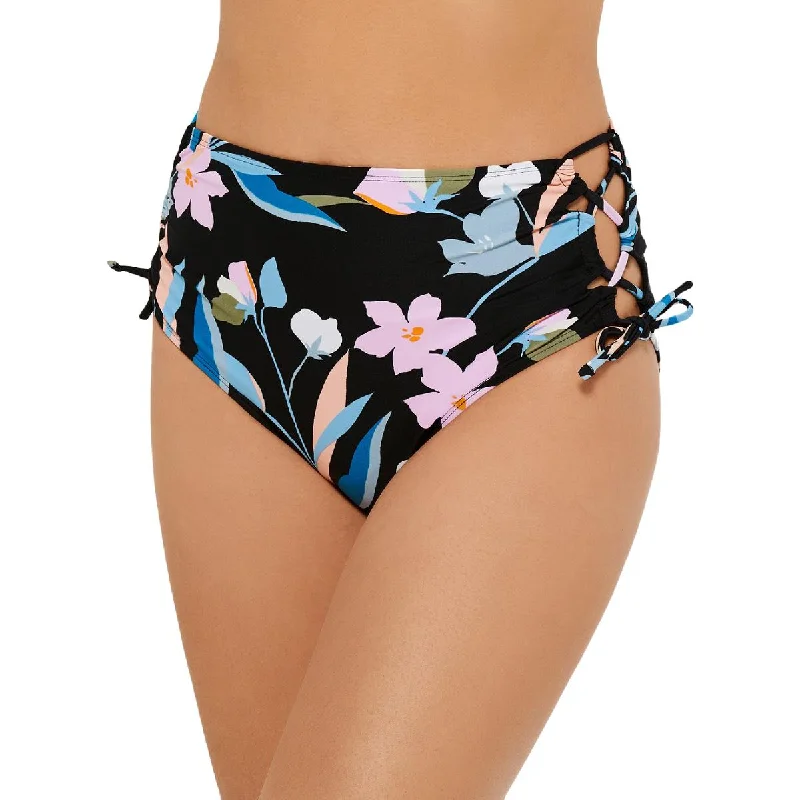 High End Fashion Womens Floral High Waist Swim Bottom Separates