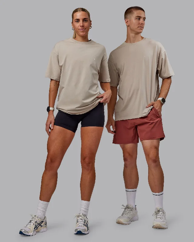 Style Revolution Unisex PimaFLX Tee Oversize - Shale Beige
