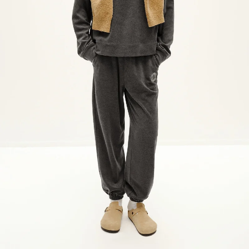 Women’s Street Style Casual Wear Black Cocoa Terry Sweatpants