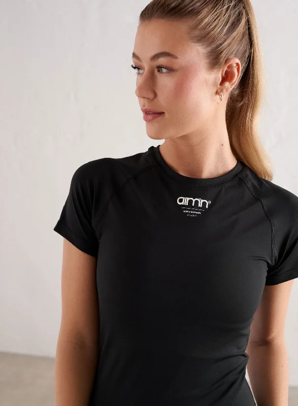 Free Spirited Fashion Black Edge Core Short Sleeve