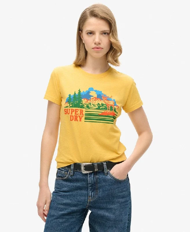 Cool Prices Outdoor Stripe Fitted Tshirt | Pigment Yellow