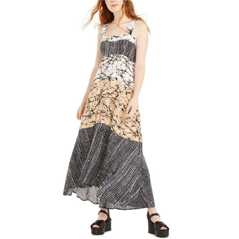 VIP Member Discount Just Hanging Womens Mixed print Maxi Dress, Black, Large