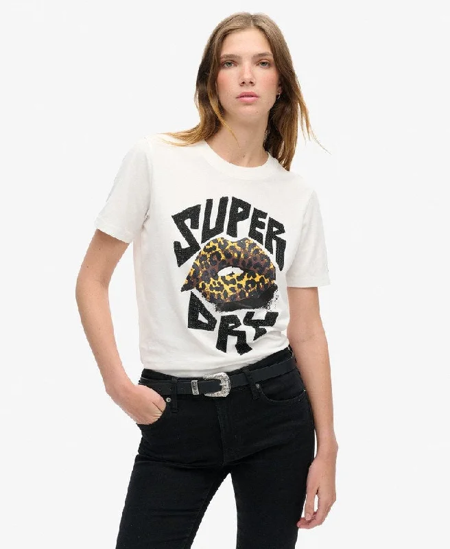 Chic Wardrobe Essentials Lo-Fi Punk Poster Relaxed Tee | Off White