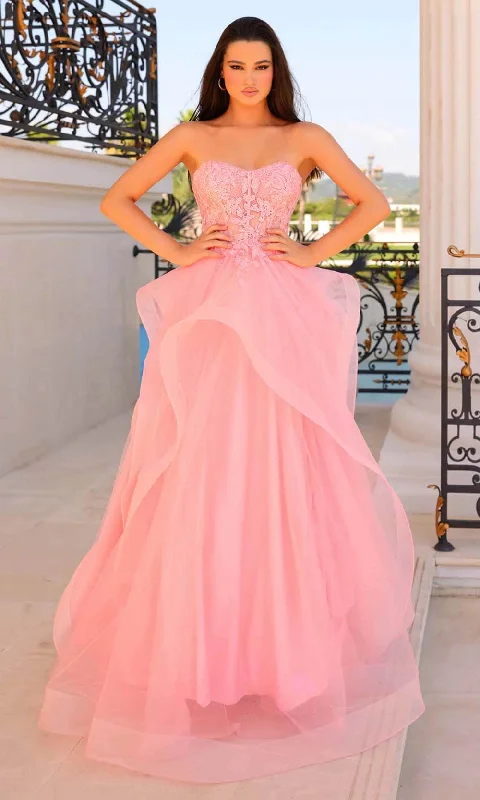 Online Boutiques Best Clarisse 810789 - Strapless Prom Gown