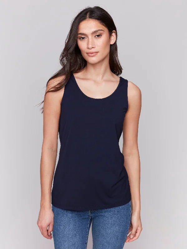 Latest Trends Reversible Bamboo Cami - Navy