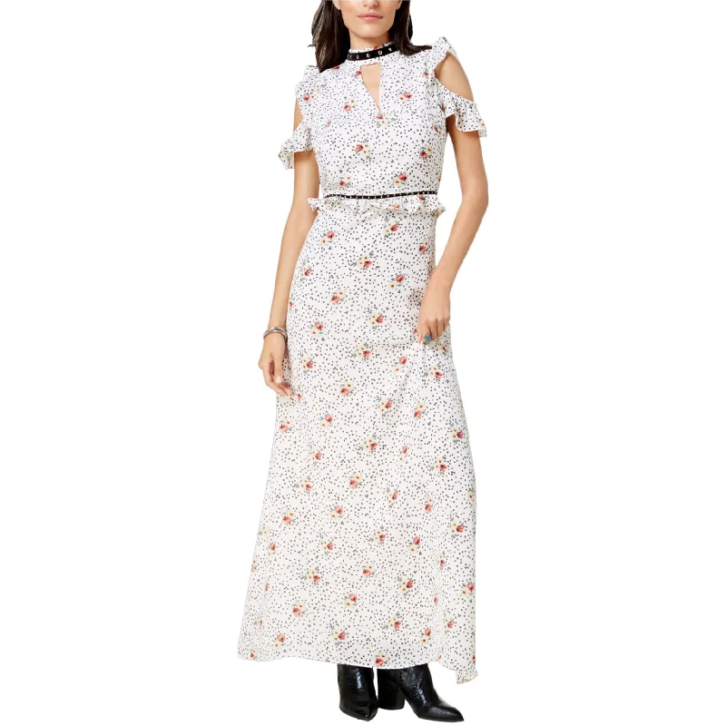 Women’s Clothing for All Occasions Glam Womens Cold-Shoulder Maxi Dress