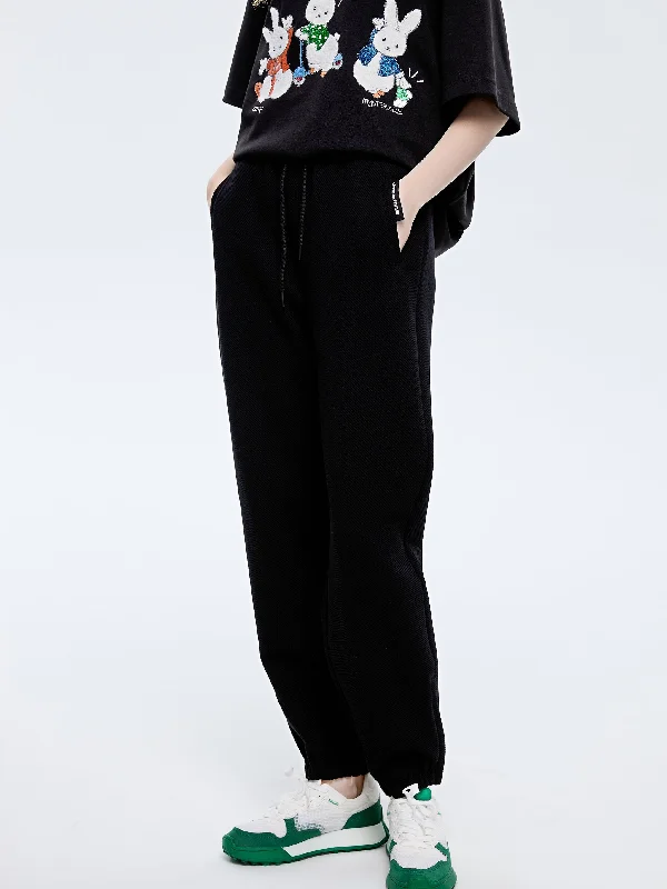 Women Fashion Lounge Twill Sweatpants