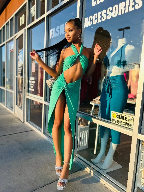 Stylish Women's Apparel COASTAL  Strapless Top & Maxi Dress