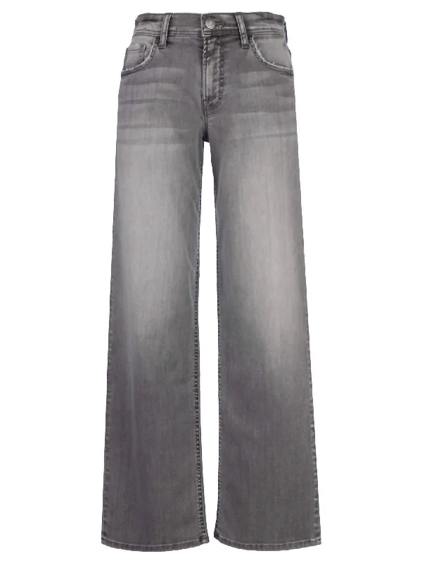 Edgy Fashion Women's Charlotte Mid-Rise Jean In Grey Wash